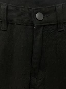 Men'S Black Multi-Pocket Cargo Pants Made from Non-Stretch Fabric, Loose-Fitting Casual Jeans, Suitable for Daily Outdoor Work in All Seasons, Machine Washable