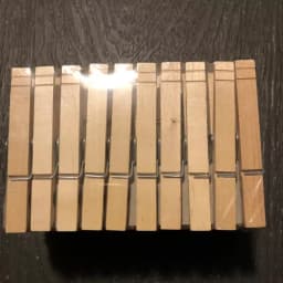 50 Pack Light Brown Wooden Clothespins, Birch Hardwood Laundry Clips with Steel Spring for Clothes Drying