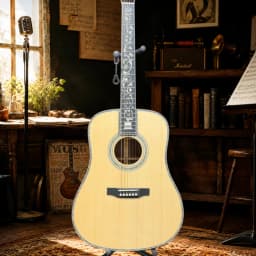 New Arrival 41 Inch D45 Acoustic Guitar Rosewood Fingerboard Spruce Top 6 Strings Abalone Shell Inlaid