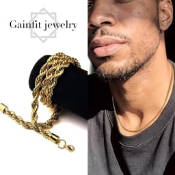 24K Gold-Plated 925 Silver 4mm Twisted Chain, Durable and Hypoallergenic, Never Fades. An Ideal Gift for Men, Women, Wives, Girlfriends, and Mothers for Anniversaries, Birthdays, and Special Occasions. Perfect for Christmas and Halloween