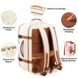 40L Travel Backpack For Women, Carry On Bag Flight Approved, Waterproof Backpack With 3 Packing Cubes, Weekender Personal Item Bags For Airplane Travel Essentials, TSA Approved