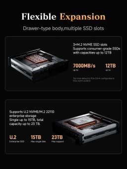 Up to 5.4Ghz, 64Gb Ddr5, 1Tb Ssd, Pcie×16, Hdmi/2X Usb-C (8K@60Hz), 2X Sfp+ 10g, 2X 2.5g Lan, 3X Ssd M.2 (2280/22110/U.2)