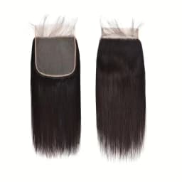 Straight 5x5 Closure Human Hair Ear To Ear Transparent Frontal Lace Only5x5 HD Lace Closure Straight Body Wave 3-5 Days Delivery