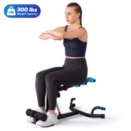 MERACH Multi-Functional Deep Squat Machine Adjustable Trainer Core & Abs Leg Push Up Workout Exercise Machine 300Lbs Capacity for Home Gym