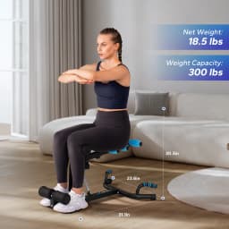MERACH Multi-Functional Deep Squat Machine Adjustable Trainer Core & Abs Leg Push Up Workout Exercise Machine 300Lbs Capacity for Home Gym
