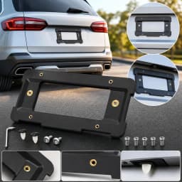 Black US Standard Rear License Plate Base Mount Bracket For BMW 3 5 7 Series X1 X3 X4 X5 License Frame Holder 51187160607