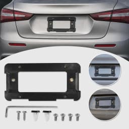 Black US Standard Rear License Plate Base Mount Bracket For BMW 3 5 7 Series X1 X3 X4 X5 License Frame Holder 51187160607