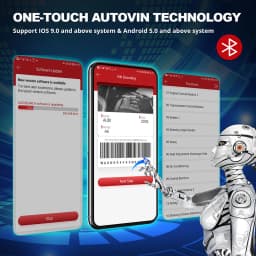 Thinkcar Thinkdiag 2 OBD2 Bluetooth Diagnostic Tool Full System Diagnose OBD2 Diagnostic Scanner for iOS & Android, THINKCAR Bluetooth Scan Tool with CAN-FD Protocol, 15+ Reset Functions, ECU Code, Active Test, AutoVIN, 1 Year Update