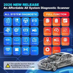Thinkcar Thinkdiag 2 OBD2 Bluetooth Diagnostic Tool Full System Diagnose OBD2 Diagnostic Scanner for iOS & Android, THINKCAR Bluetooth Scan Tool with CAN-FD Protocol, 15+ Reset Functions, ECU Code, Active Test, AutoVIN, 1 Year Update