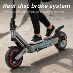 ZWHEEL ZSA PLUS Foldable Electric Scooter APP Control 800W Peak 25 MPH 36V10Ah Battery 18 Miles Suspension Shock Absorption Rear Disc Brakes 10'' Road Tires Turn Signals Hands-Free Unlock 4-Modes Lightweight Easy Carry Commuting Escooter US Stock