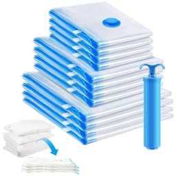 10pcs Vacuum Compression Bags with Hand Pump,For Bedding & Clothes - Vacuum Bag For Mattress, Travel Bags,Clothes Storagse Bag