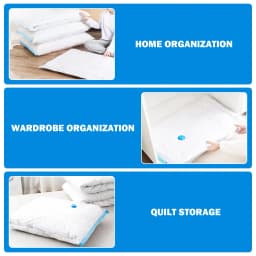 10pcs Vacuum Compression Bags with Hand Pump,For Bedding & Clothes - Vacuum Bag For Mattress, Travel Bags,Clothes Storagse Bag