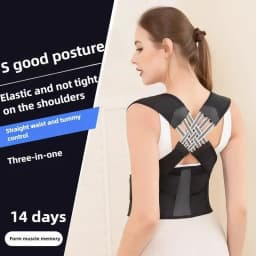 Posture Corrector Back Brace Adjustable X‑Shape Back Support Belt Breathable Spine Correction Shoulder Posture Correction Belt For Men Women Office Home Daily Use