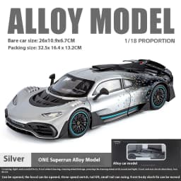 Large 1/18 Alloy Die-Cast AMG-ONE Sports Car Model Simulation Sound and Light Adult Collection Boy Birthday Gift