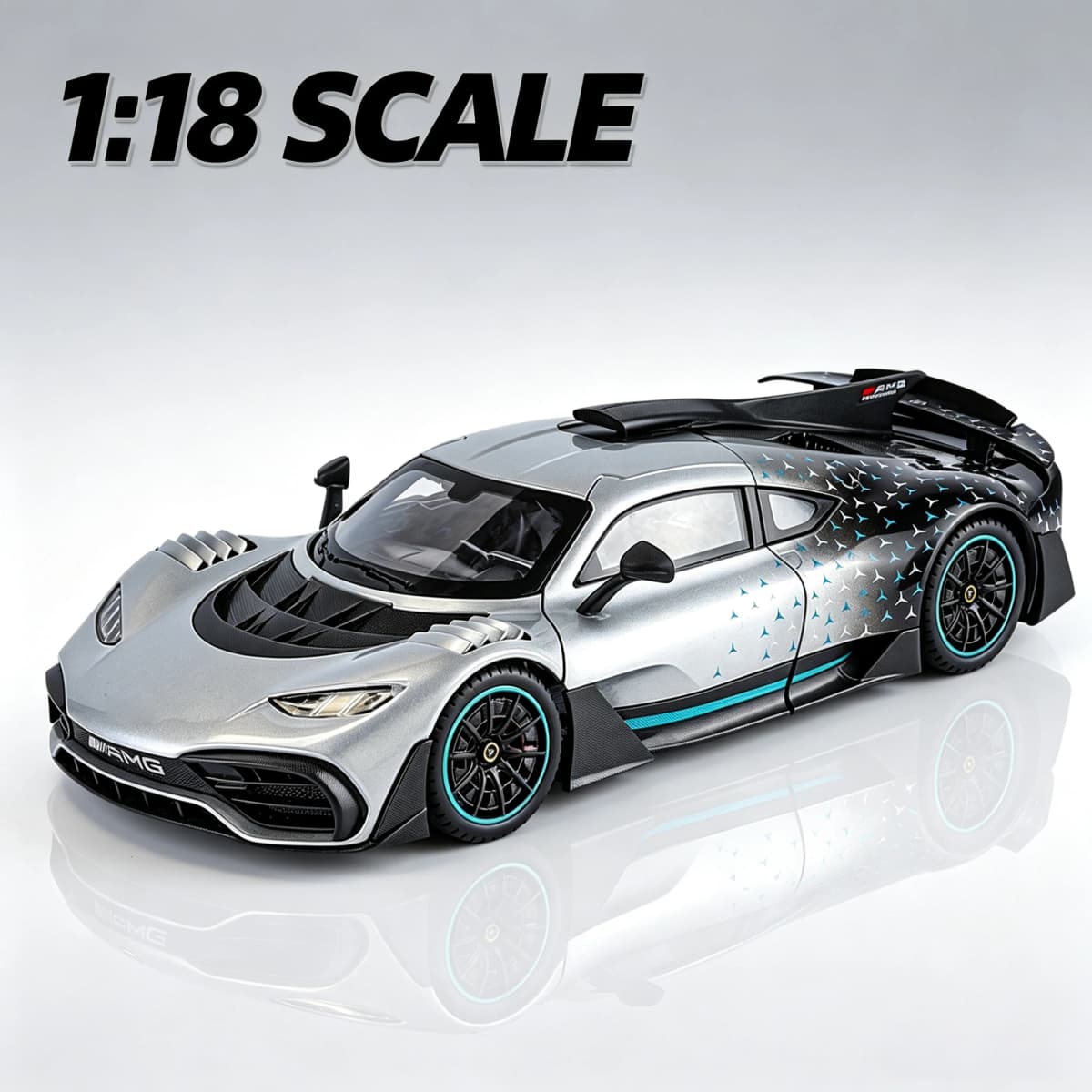 Large 1/18 Alloy Die-Cast AMG-ONE Sports Car Model Simulation Sound and Light Adult Collection Boy Birthday Gift