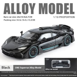 Large 1/18 Alloy Die-Cast AMG-ONE Sports Car Model Simulation Sound and Light Adult Collection Boy Birthday Gift