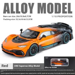 Large 1/18 Alloy Die-Cast AMG-ONE Sports Car Model Simulation Sound and Light Adult Collection Boy Birthday Gift