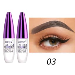 1/2PCS Qiciy Peel‑Off Eyebrow Gel, Dark Brown, Light Brown And Black Color Are Optional, Lazy Diy Semi‑Permanent Peel‑Off Eyebrow Gel, Novice Friendly And Easy To Use Peel‑Off Eyebrow Products, Makeup Artist Tools, Valentine'S Day Gifts.