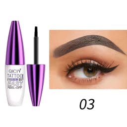 1/2PCS Qiciy Peel‑Off Eyebrow Gel, Dark Brown, Light Brown And Black Color Are Optional, Lazy Diy Semi‑Permanent Peel‑Off Eyebrow Gel, Novice Friendly And Easy To Use Peel‑Off Eyebrow Products, Makeup Artist Tools, Valentine'S Day Gifts.