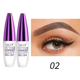 1/2PCS Qiciy Peel‑Off Eyebrow Gel, Dark Brown, Light Brown And Black Color Are Optional, Lazy Diy Semi‑Permanent Peel‑Off Eyebrow Gel, Novice Friendly And Easy To Use Peel‑Off Eyebrow Products, Makeup Artist Tools, Valentine'S Day Gifts.