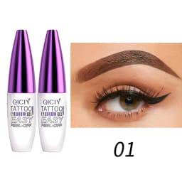 1/2PCS Qiciy Peel‑Off Eyebrow Gel, Dark Brown, Light Brown And Black Color Are Optional, Lazy Diy Semi‑Permanent Peel‑Off Eyebrow Gel, Novice Friendly And Easy To Use Peel‑Off Eyebrow Products, Makeup Artist Tools, Valentine'S Day Gifts.