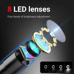 4.3‑Inch Handheld Industrial Endoscope Camera, 1080P HD Borescope with Adjustable LEDs for Sewer Pipe & Drain Inspection