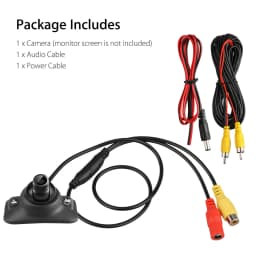 iPoster Car Front Side Rear View Backup Camera Reversing Night Vision Waterproof CVBS Sensor Wide View Angle Mini Size 12v For Car SUV Rv Universal
