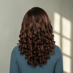 TIMOPOL 13x4 High-Definition Lace Front 066C Curly Human Hair Wig, P4/27 Gray-Brown High-Gloss Style, 20-24 Inches, Pre-Stretched Glue-Free Wig, Hand-Woven Wig, Suitable for Daily Life, Can Be Worn in 3 Seconds.