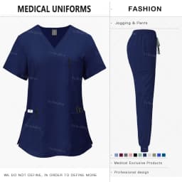 Women Pink Medical Scrubs Set Clinical Work Uniform Comfort Hospital Pharmacy Oral Dental Surgery Nurse Doctor Workwear Professional Medical Supply