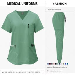 Women Pink Medical Scrubs Set Clinical Work Uniform Comfort Hospital Pharmacy Oral Dental Surgery Nurse Doctor Workwear Professional Medical Supply