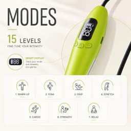 Microcurrent Arm Trainer EMS Muscle Stimulator for Women Men 7 Modes 15 Levels Portable Upper Arm Toning Sculpting Device with Digital Display 10 Min Cycle USB-C Rechargeable 125g Fitness Massage Training Tool for Home Gym Workout