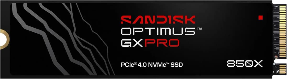 Sandisk Optimus GX PRO 8TB 850X NVMe SSD Internal Solid State Drive - Gen4 PCIe, M.2 2280, Up to 7,200 MB/s Read Speed - SDSP81800TAN