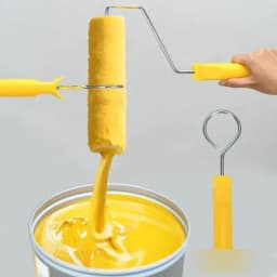 13-Piece/Set Paint Roller Kit with 9" & 4" Microfiber Roller Covers - Professional Smooth Finish Paint Brush, Tray, Scraper & Adjustable Extension Pole for Walls, Ceilings, Furniture