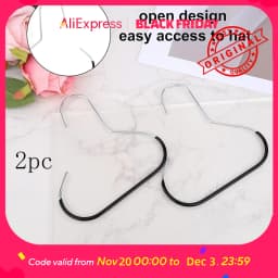 2-Pack Over Door Hooks - Space Saving Entryway Organizer for Holiday Guest Coats & Bag Storage