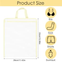 2 Pcs Small Mesh Laundry Bags for Delicates, Hanging Lingerie Wash Bags with Zipper for Washing Machine, Sock Laundry Net for T