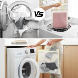 2 Pcs Small Mesh Laundry Bags for Delicates, Hanging Lingerie Wash Bags with Zipper for Washing Machine, Sock Laundry Net for T