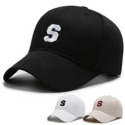 S Embroidery Shade Sunscreen Baseball Cap Outdoor Men's and Women's Same Sports Cap Tourism Team Building Baseball Cap