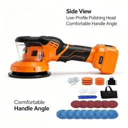 Cordless Car Buffer Polisher 5000RPM Random Orbital Polisher 8 Variable Speed Car Detailing Waxing For Dw 20V Battery Pin