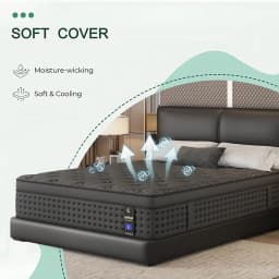 12 Inch Twin, Full, Queen, King, Mattress Memony Foam And Spring, Medium Firm Mattress for Cooling, Pressure Relief, Edge Support & Motion Isolation Box-Packed for Bedrooms, Guest Rooms And Hotels