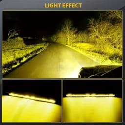 LED Light 22-Inch Yellow Light LED Off-Road Light Bar, Ultra-Thin and lightweight LED Light Bar, 12V 24V Off-Road Light, Combined Flood Beam Suitable for Tractor, Boat, Off-Road, 4x4 Truck, SUV, ATV Truck