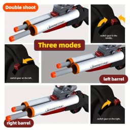 Soft Bullet Toy Gun,Double Barrel Toy Foam Blaster Double Shoot Toy Shotgun with Shell Ejection for Teen Christmas Birthday Gift