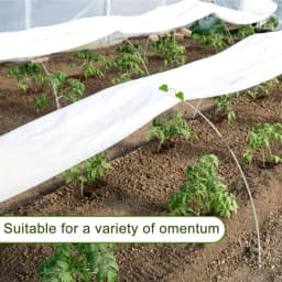 25/50 Garden Rings, Designed Specifically for Elevated Flower Beds and Planting Shelters, Using a 43inch Wide Tunnel Greenhouse Frame. These Rust-Resistant Fiberglass Support Rings Feature a Double-Layer Design and Include 16/32 Clips and 20/40 Connectors