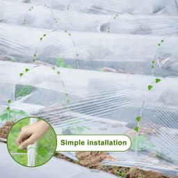 25/50 Garden Rings, Designed Specifically for Elevated Flower Beds and Planting Shelters, Using a 43inch Wide Tunnel Greenhouse Frame. These Rust-Resistant Fiberglass Support Rings Feature a Double-Layer Design and Include 16/32 Clips and 20/40 Connectors