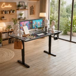 Height Adjustable Electric Standing Desk, 71 X 30 Inches Sit Stand up Desk, Memory Computer Home Office Desk