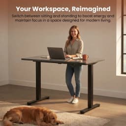 Height Adjustable Electric Standing Desk, 71 X 30 Inches Sit Stand up Desk, Memory Computer Home Office Desk