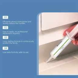 Convenient Placement Cockroach Bait Gel Set of 4, Indoor Household Daily Gel Supply, Multipurpose Home Accessory for Kitchen, Bathroom and Apartment Indoor Corners