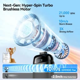 4-in-1 Portable Mini Handheld Fan Foldable Refrigeration Handheld Turbo Fan 12 Hours Cooling, Digital Display, USB Charging, Suitable for Travel, Indoor Use, And Office Desk Usage