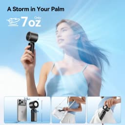 4-in-1 Portable Mini Handheld Fan Foldable Refrigeration Handheld Turbo Fan 12 Hours Cooling, Digital Display, USB Charging, Suitable for Travel, Indoor Use, And Office Desk Usage