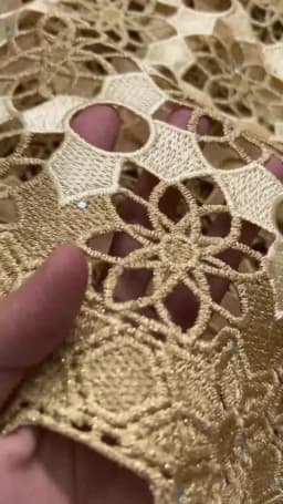 SJD LACE Cord Lace Fabric African Guipure 2026 Hot Sale Stones Nigerian Water Soluble Lace for Women Wedding Party DIY Dresses 4820