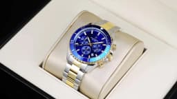 SAPPHERO Men's Luxury Quartz Chronograph Watch Stainless Steel Case 50M Waterproof Luminous Hands Date Display Sport Business Wristwatch Elegant Fashion Timepiece Premium Gift for Men